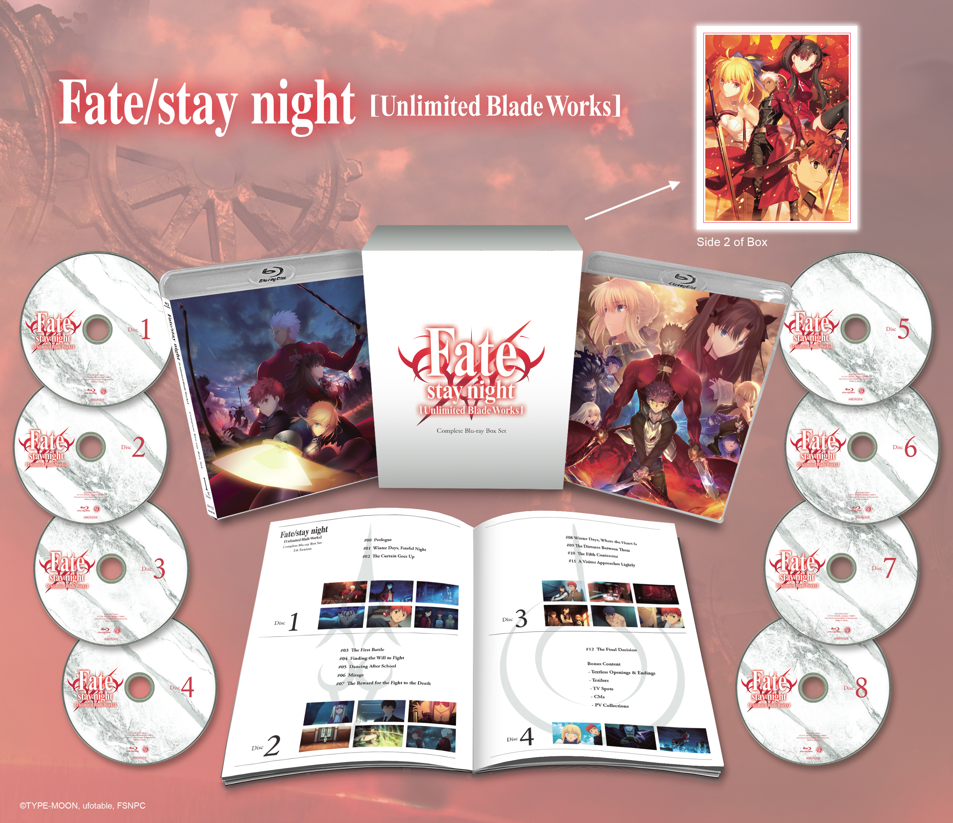 Fate staynight UnlimitedBladeWorks BD